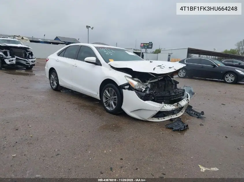 4T1BF1FK3HU664248 2017 Toyota Camry Se