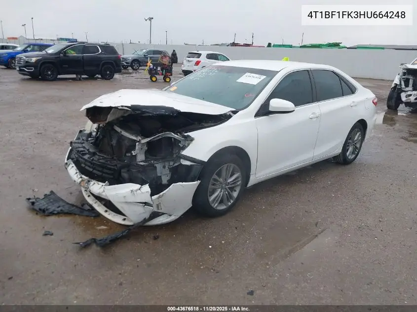 4T1BF1FK3HU664248 2017 Toyota Camry Se