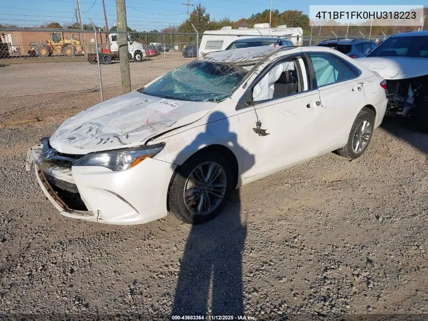 4T1BF1FK0HU318223 2017 Toyota Camry Se