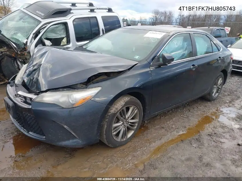 4T1BF1FK7HU805743 2017 Toyota Camry Se