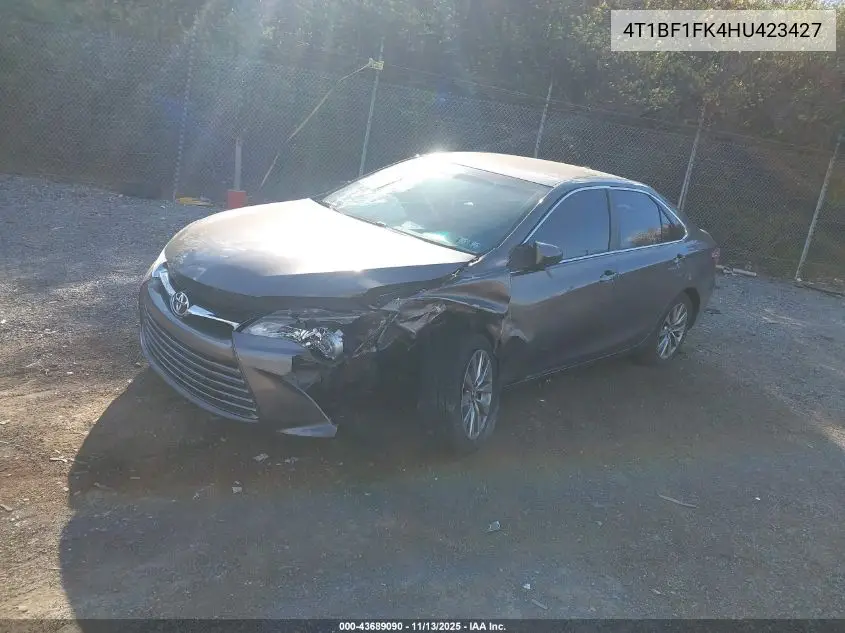 4T1BF1FK4HU423427 2017 Toyota Camry Xle