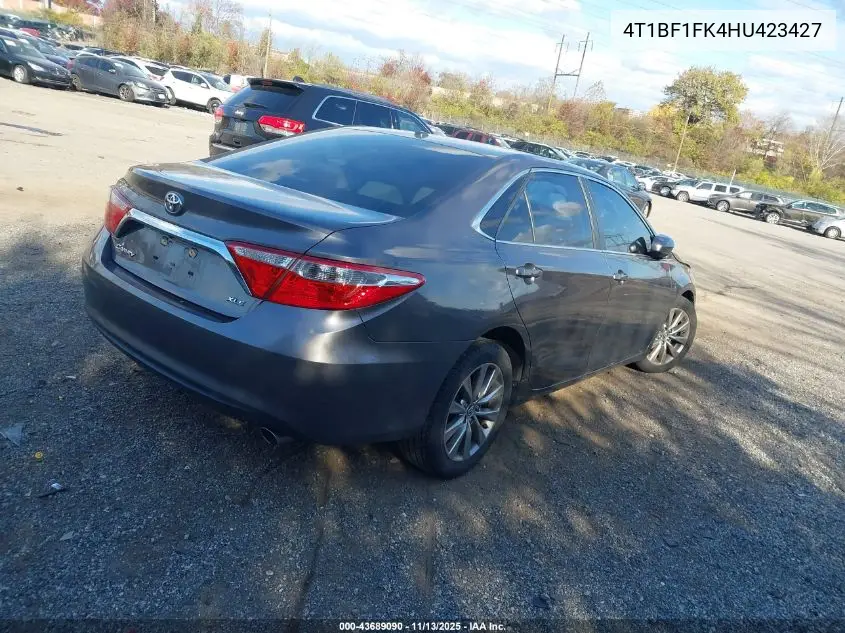 4T1BF1FK4HU423427 2017 Toyota Camry Xle