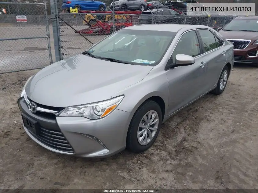 4T1BF1FKXHU430303 2017 Toyota Camry Le