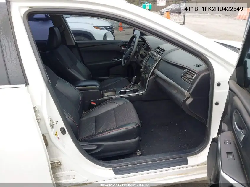 4T1BF1FK2HU422549 2017 Toyota Camry Se