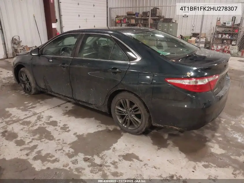 4T1BF1FK2HU278307 2017 Toyota Camry Se