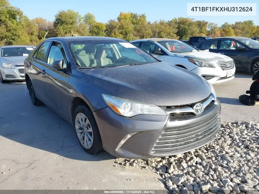 4T1BF1FKXHU312624 2017 Toyota Camry Le