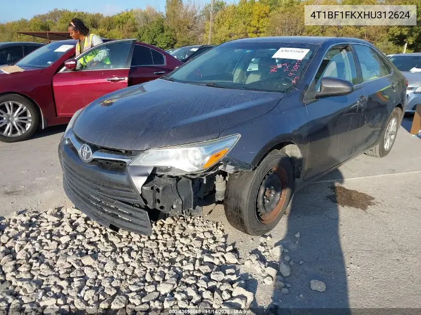 4T1BF1FKXHU312624 2017 Toyota Camry Le