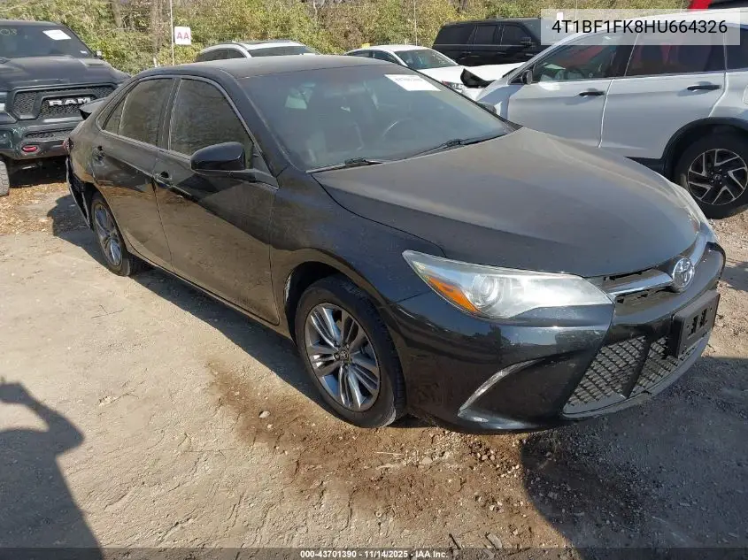 4T1BF1FK8HU664326 2017 Toyota Camry Se