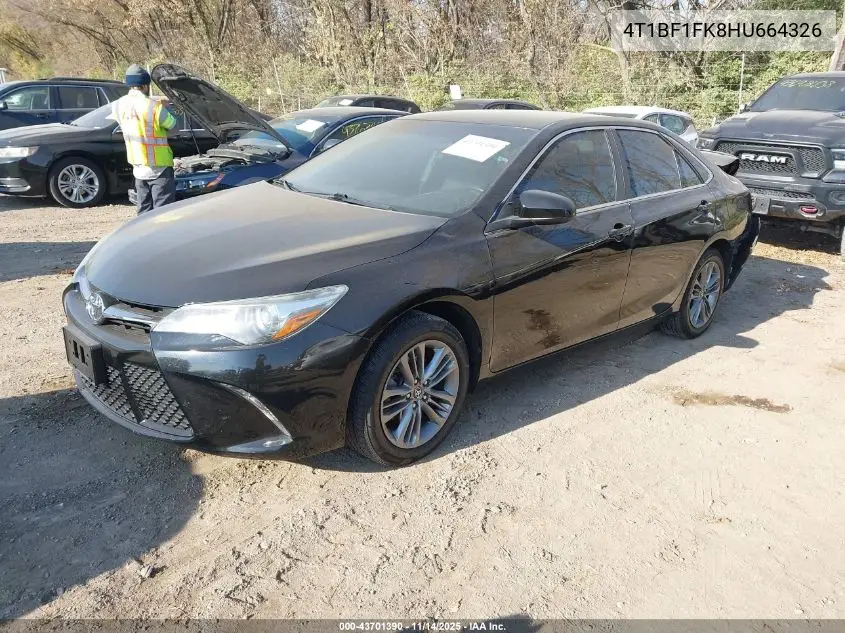 4T1BF1FK8HU664326 2017 Toyota Camry Se