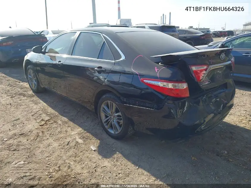 4T1BF1FK8HU664326 2017 Toyota Camry Se