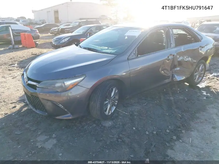 4T1BF1FK5HU791647 2017 Toyota Camry Se