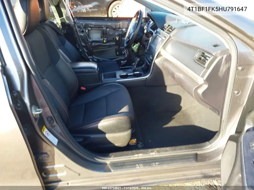 4T1BF1FK5HU791647 2017 Toyota Camry Se