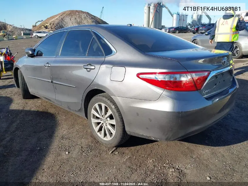 4T1BF1FK4HU683181 2017 Toyota Camry Xle