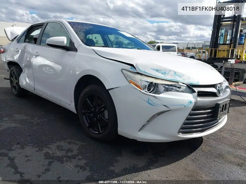 4T1BF1FK0HU408018 2017 Toyota Camry Le