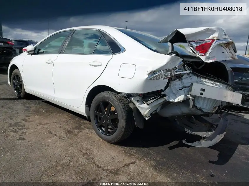 4T1BF1FK0HU408018 2017 Toyota Camry Le
