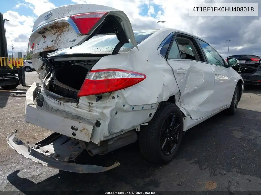 4T1BF1FK0HU408018 2017 Toyota Camry Le