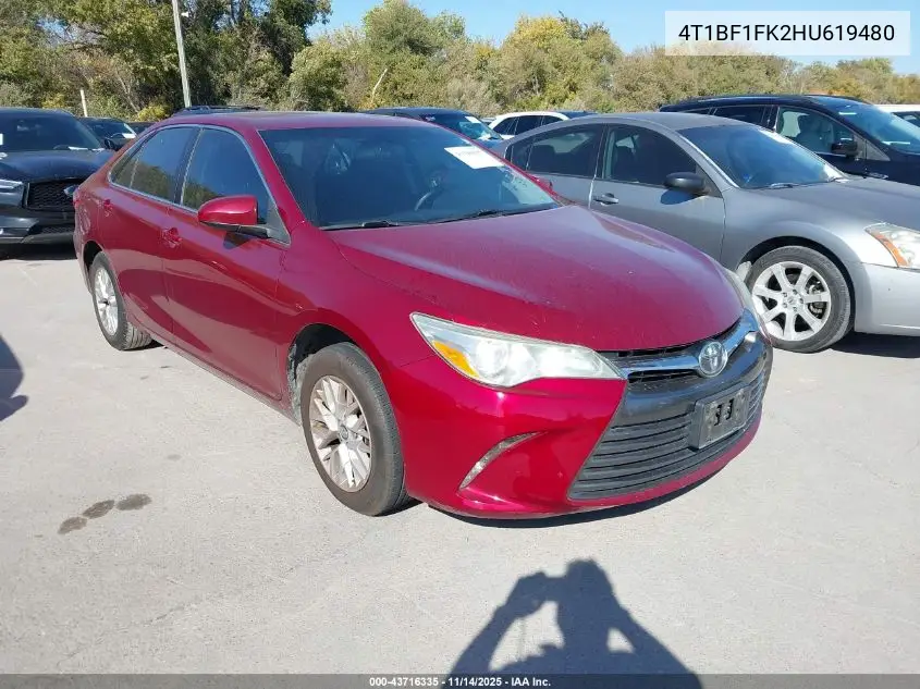 4T1BF1FK2HU619480 2017 Toyota Camry Le