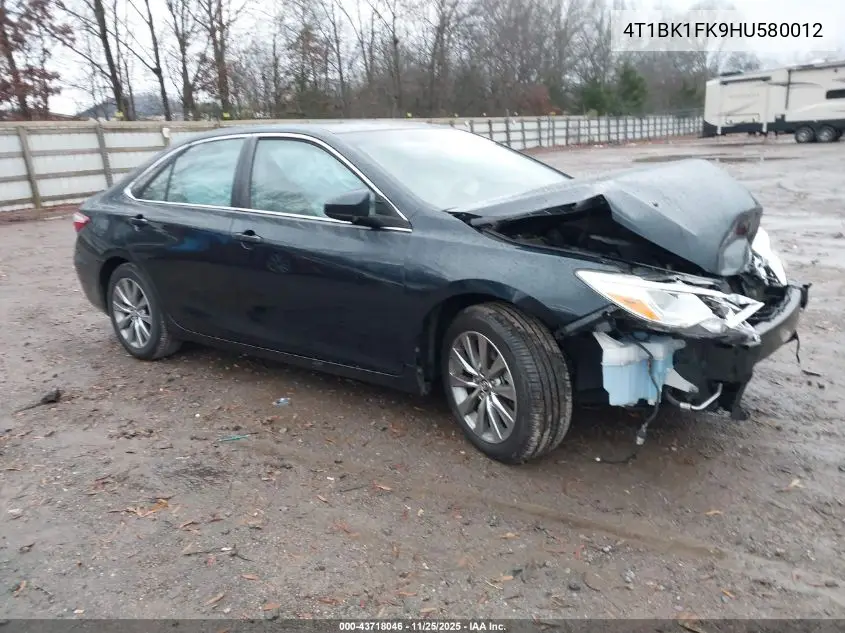 4T1BK1FK9HU580012 2017 Toyota Camry Xle V6