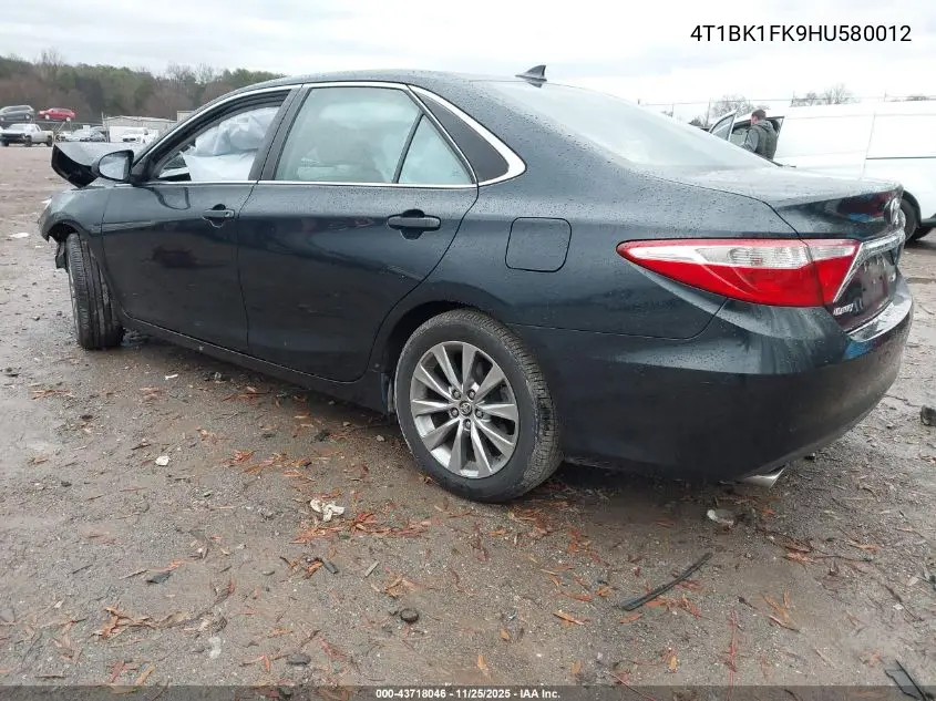 4T1BK1FK9HU580012 2017 Toyota Camry Xle V6