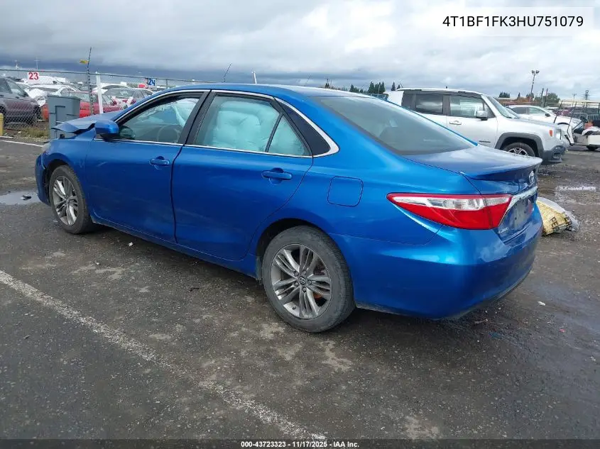 4T1BF1FK3HU751079 2017 Toyota Camry Se