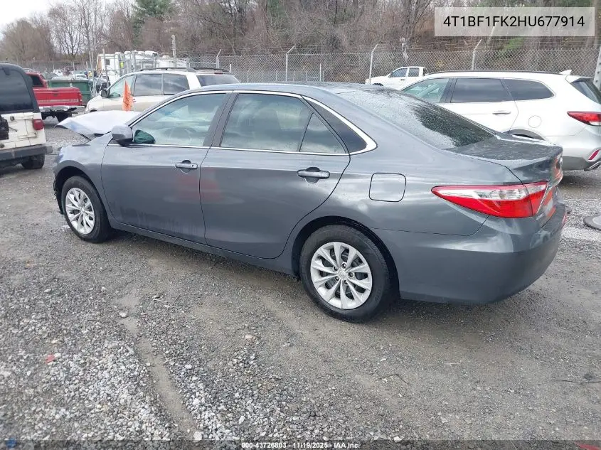 4T1BF1FK2HU677914 2017 Toyota Camry Le