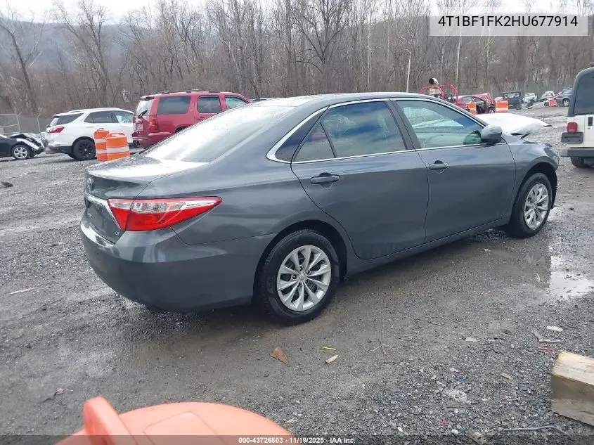 4T1BF1FK2HU677914 2017 Toyota Camry Le