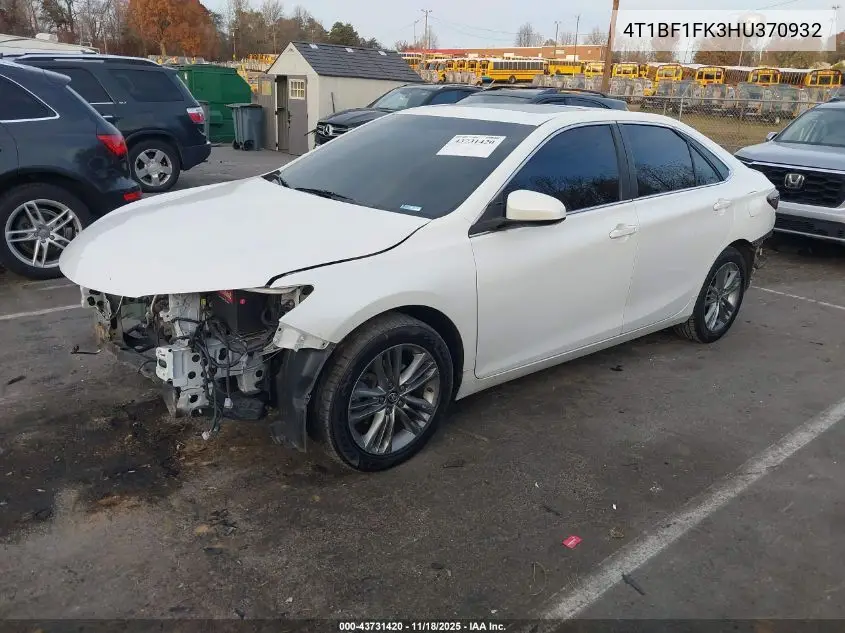 4T1BF1FK3HU370932 2017 Toyota Camry Se