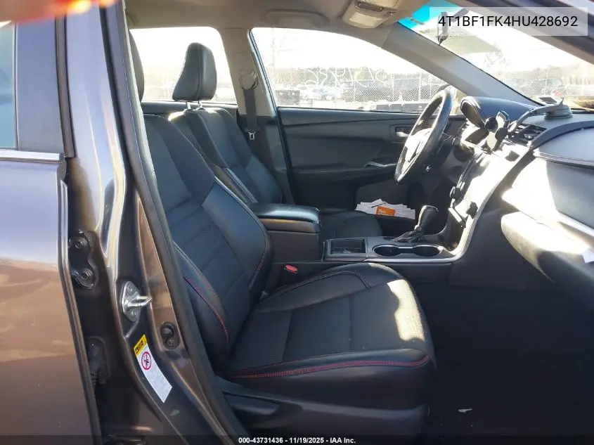 4T1BF1FK4HU428692 2017 Toyota Camry Se