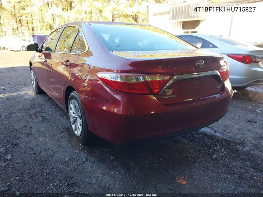 4T1BF1FK1HU715827 2017 Toyota Camry Le