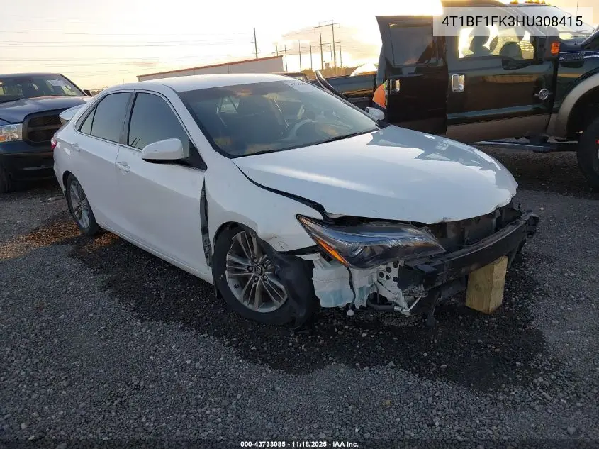 4T1BF1FK3HU308415 2017 Toyota Camry Se