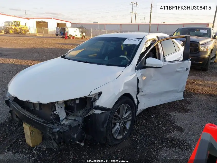 4T1BF1FK3HU308415 2017 Toyota Camry Se