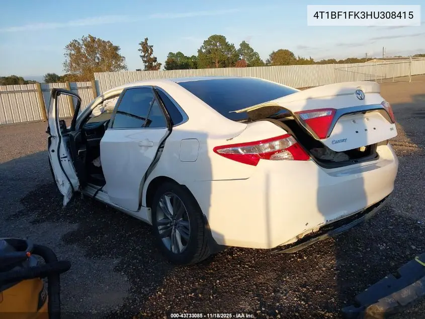 4T1BF1FK3HU308415 2017 Toyota Camry Se
