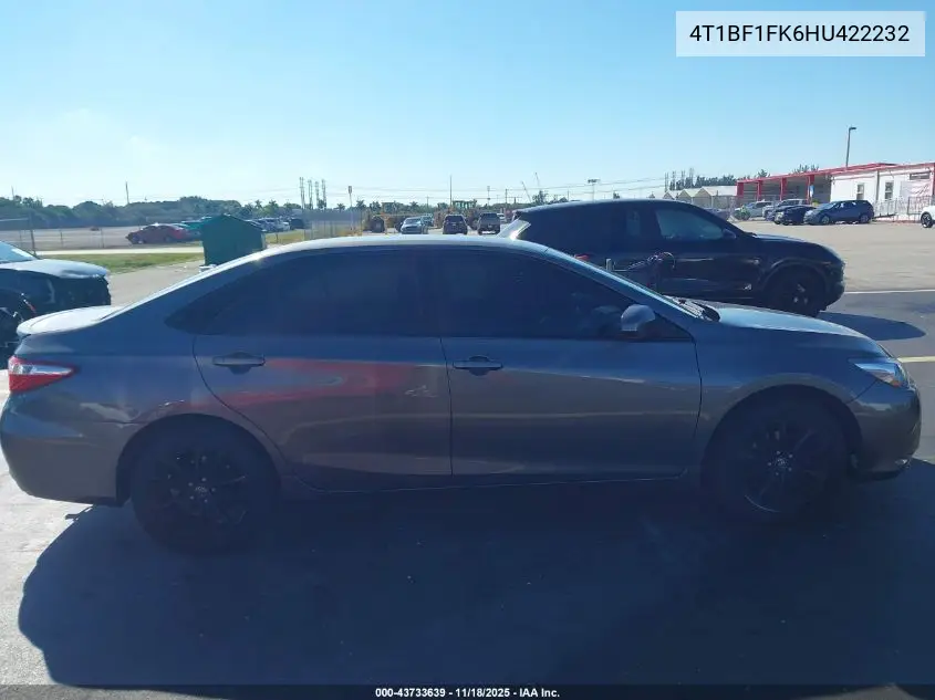 4T1BF1FK6HU422232 2017 Toyota Camry Se