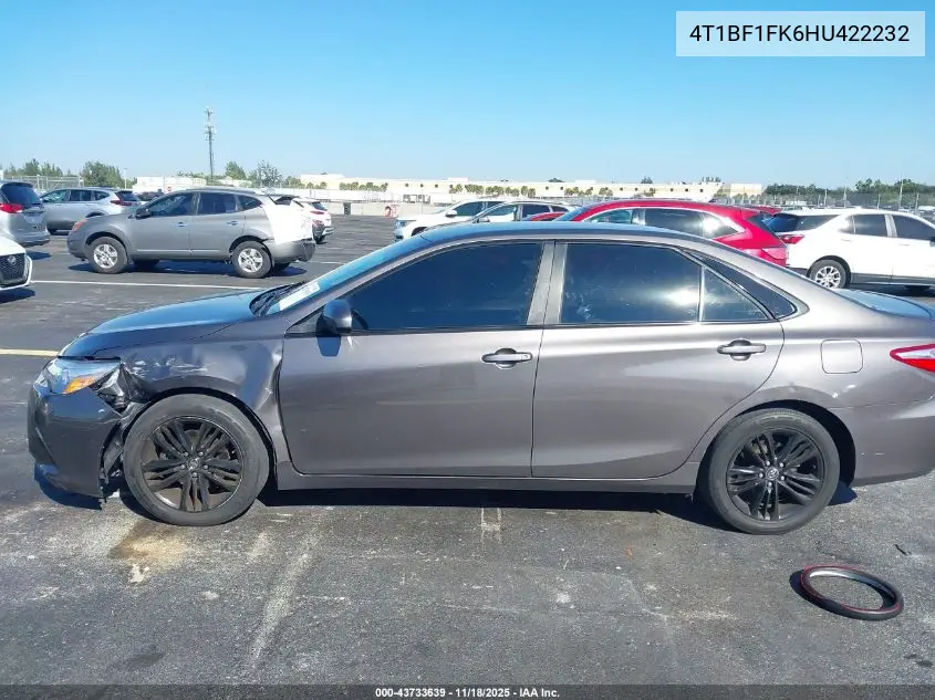 4T1BF1FK6HU422232 2017 Toyota Camry Se
