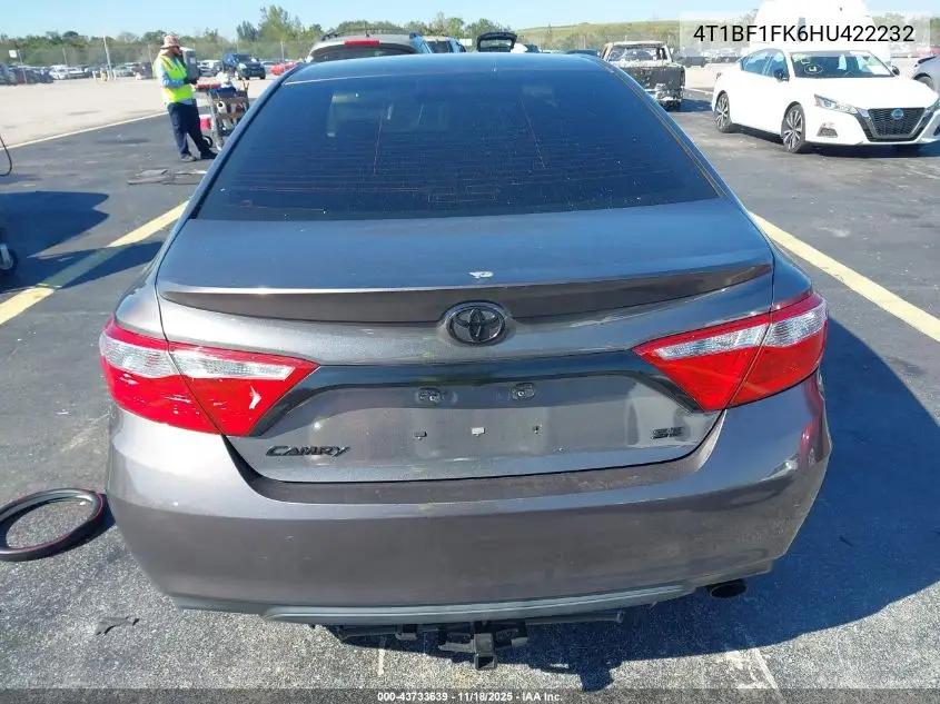 4T1BF1FK6HU422232 2017 Toyota Camry Se