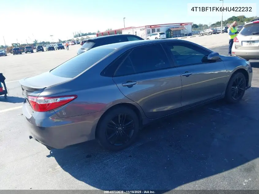 4T1BF1FK6HU422232 2017 Toyota Camry Se