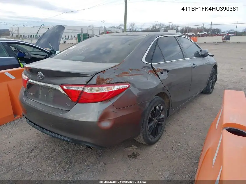 4T1BF1FK4HU390381 2017 Toyota Camry Se