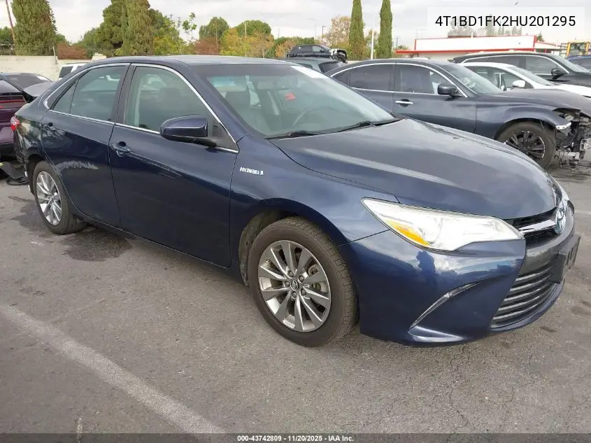 4T1BD1FK2HU201295 2017 Toyota Camry Hybrid Xle