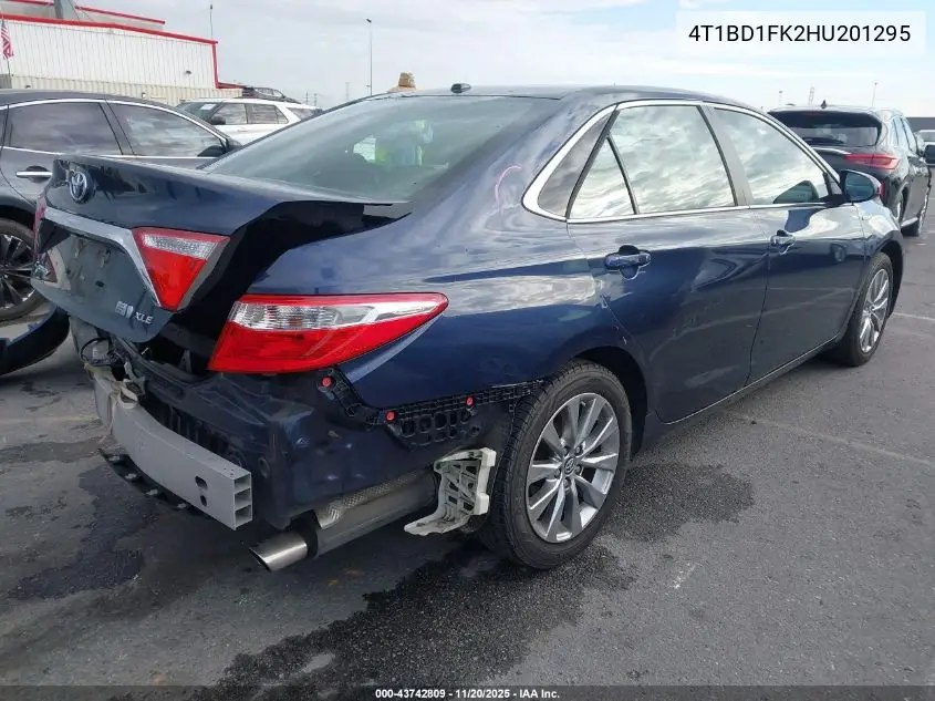 4T1BD1FK2HU201295 2017 Toyota Camry Hybrid Xle