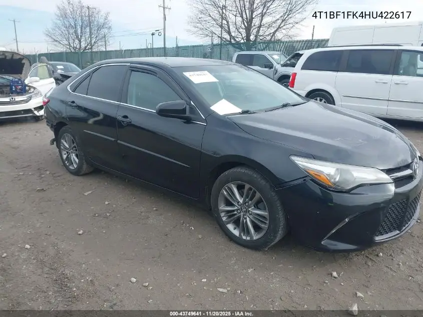 4T1BF1FK4HU422617 2017 Toyota Camry Se