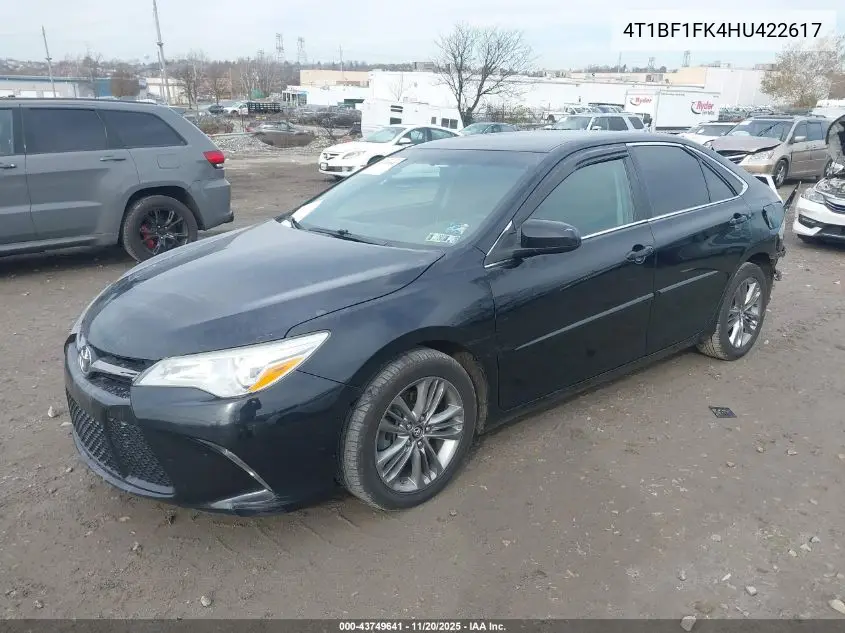 4T1BF1FK4HU422617 2017 Toyota Camry Se