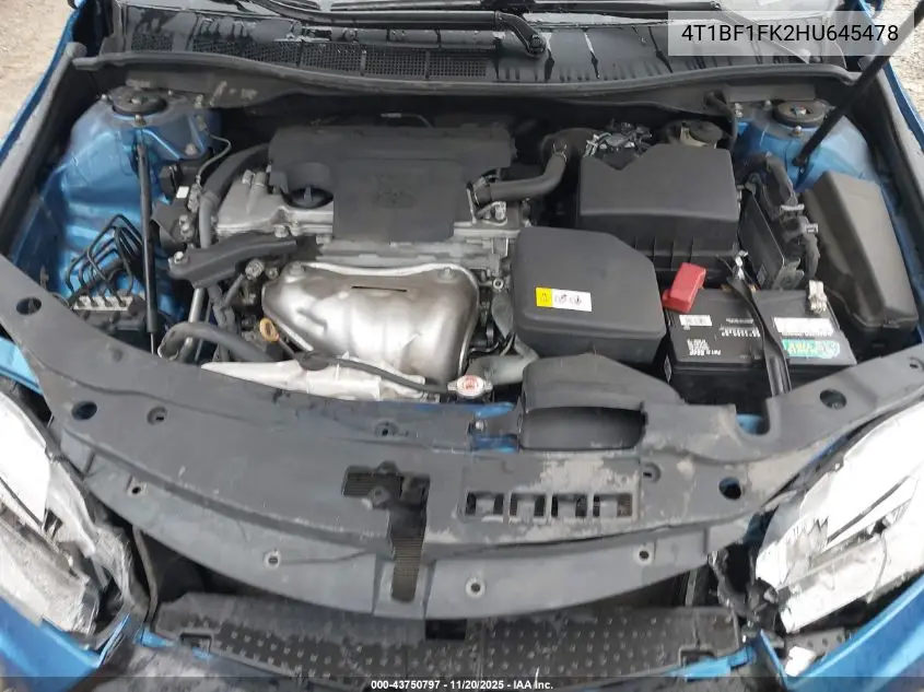 4T1BF1FK2HU645478 2017 Toyota Camry Se