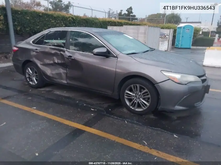 4T1BF1FK9HU336543 2017 Toyota Camry Se