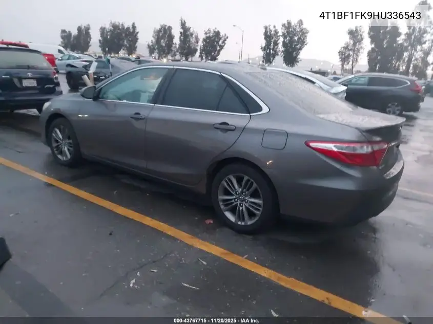 4T1BF1FK9HU336543 2017 Toyota Camry Se