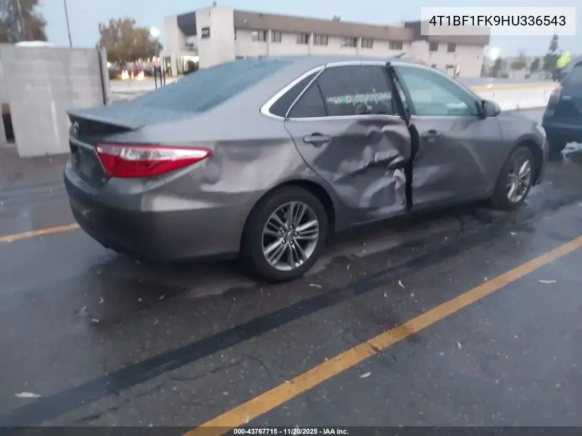 4T1BF1FK9HU336543 2017 Toyota Camry Se