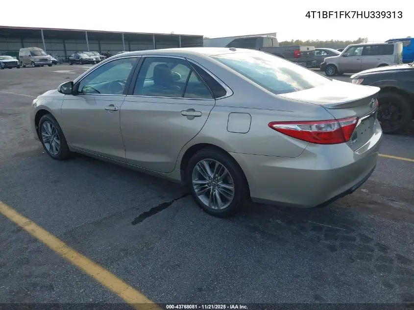4T1BF1FK7HU339313 2017 Toyota Camry Se