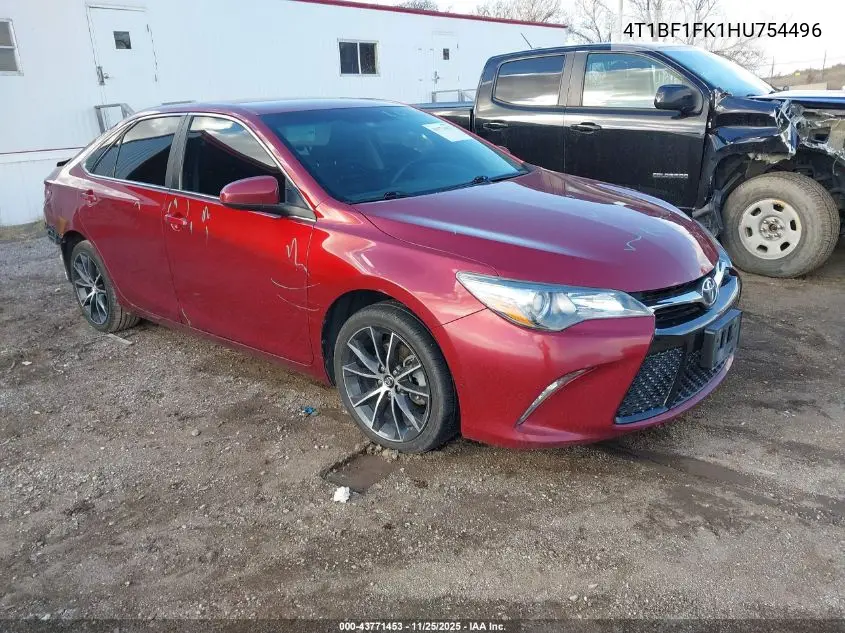 4T1BF1FK1HU754496 2017 Toyota Camry Xse