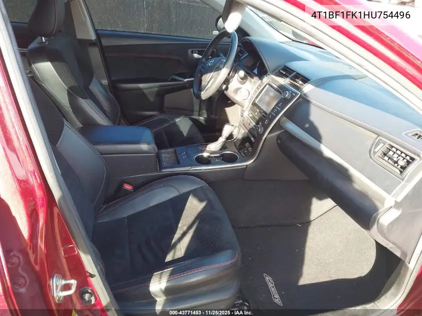 4T1BF1FK1HU754496 2017 Toyota Camry Xse