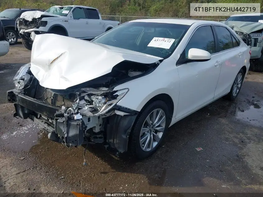 4T1BF1FK2HU442719 2017 Toyota Camry Xle