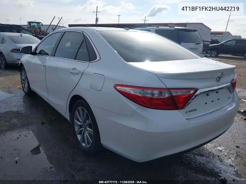 4T1BF1FK2HU442719 2017 Toyota Camry Xle